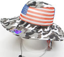 CP-087 Flag Print Mesh Bucket with Flap