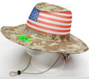 CP-088 Flag Print Mesh Bucket with Flap