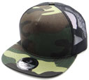 MS-284 5 Panel Cotton Flat Meshback